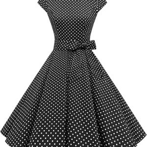 Women's Vintage Cocktail Party Dress 1950s Retro Rockabilly Prom Dresses Size L